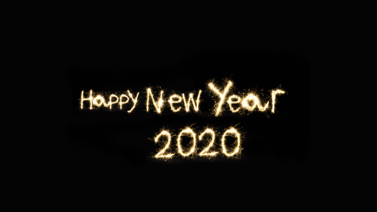 2020新年快乐烟花烟火图片3840x2160
